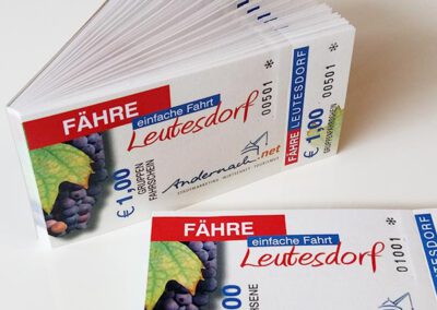 Künster-Druck GmbH Andernach für Neuwied, Koblenz, Mittelrhein, Tickets, Losblöcke, perforierte Blocks, nummeriert
