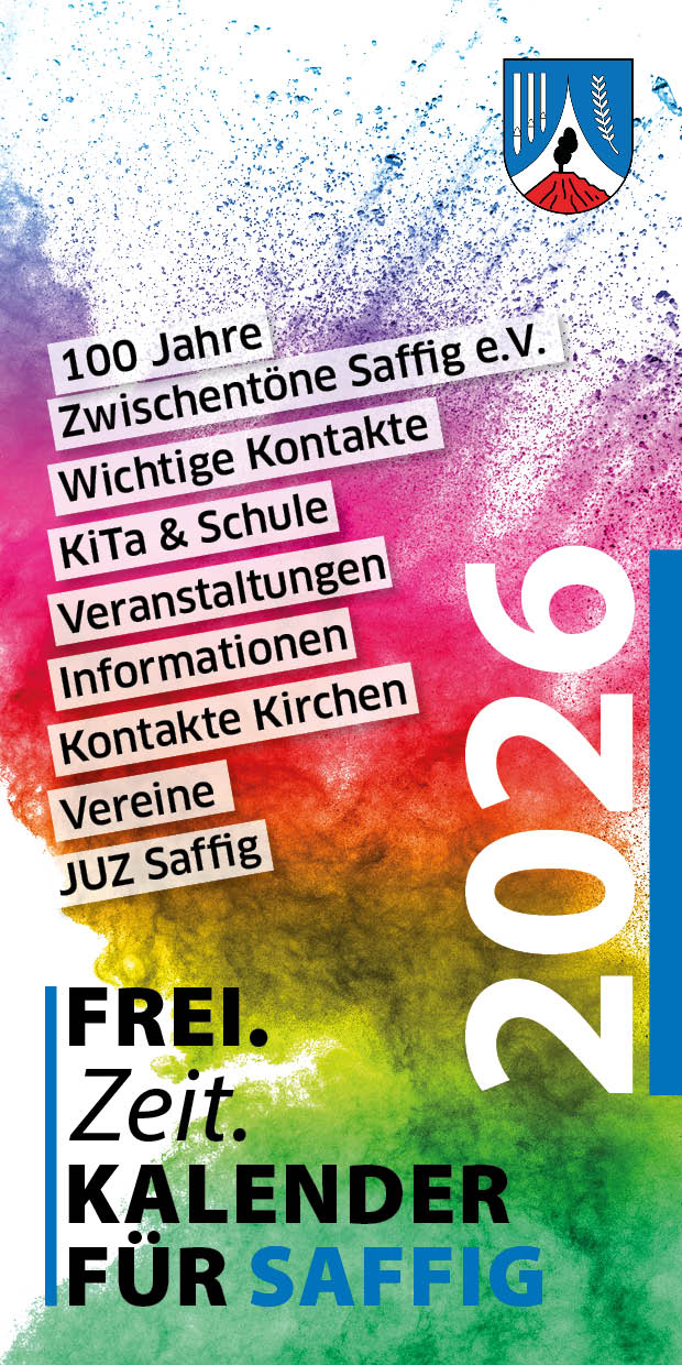 Freizeitkalender Saffig 2024 - 44 Seiten, farbig